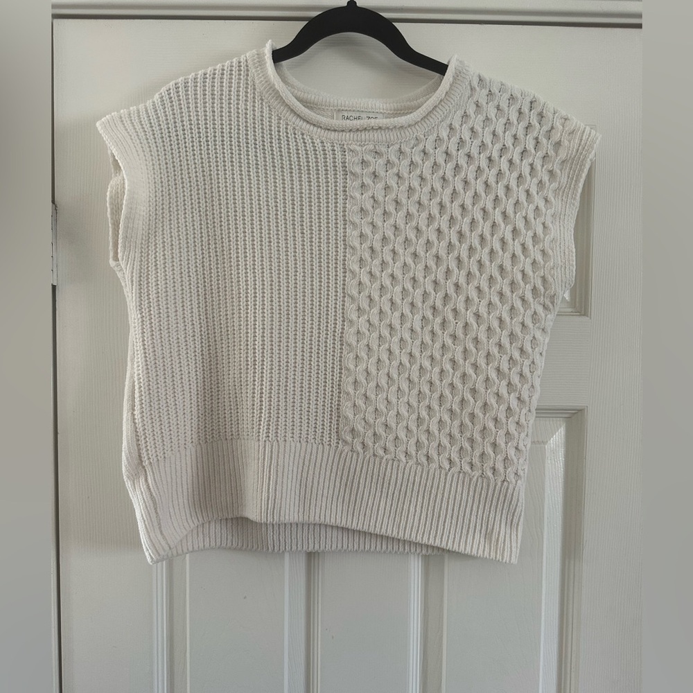 Rachel Zoe Cream Knit Sweater